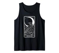 The Moon Tarot - Mystical Raven Celestial Art V4 Tank Top