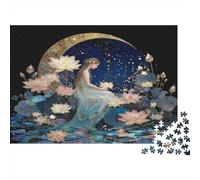 The Moon's Spiritual Daughter, The Lotus Flower Rätsel Für Erwachsene || Familienspaß-Puzzles 1000pcs (75x50cm) Erwachsene