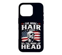 The More Hair I Lose The More Head I Get Funny Bald Quote Case for iPhone 16 Pro