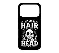 The More Hair I Lose The More Head I Get Funny Bald Quote Case for iPhone 17 Pro