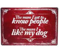 The More I Get To Know People,The More Like My Dog Doormat Shoes Scraper Front Doormats Barrier Door Mat For Garden Indoor Entrance 40 X 60Cm