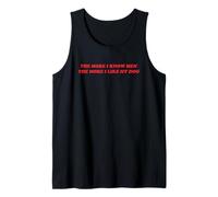The More I Know Men The More I Like My Dog Funny Y2K Girl Tank Top