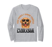 The More I Know People The More I Love My Labrador Long Sleeve T-Shirt