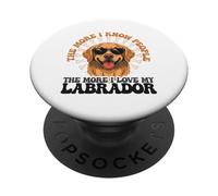 The More I Know People The More I Love My Labrador PopSockets Adhesive PopGrip