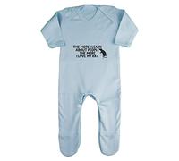 The More I Learn About People The More I Love My Rat Person Animal Lover Pets Baby Romper Jumpsuit with feet, 3-6 Months, Pastel Blue