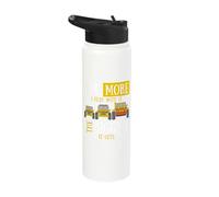 The More I Play with It The Bigger It Gets Off Roader Gift Stainless Steel Insulated Water Bottle