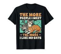 The More People I Meet The More I Like My Cats T-Shirt
