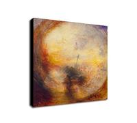 The Morning After The Deluge by J.M.W. Turner - Wrapped Framed Canvas Wall Art (18 x 18 inch / 46cm x 46 cm)