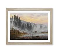 The Morning By Caspar David Friedrich Classic Painting Framed Print | A3 Oak Framed Wall Art | Ready to Hang | Classic Historical Picture | Living Room Bedroom Lounge Office