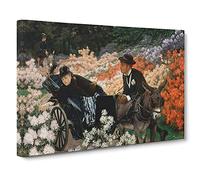 The Morning Ride By James Tissot Canvas Print | Gallery Wrapped 30mm Frame Wall Art | 30x20 inches | Ready to Hang | Classic Picture | Living Room Bedroom Lounge Office