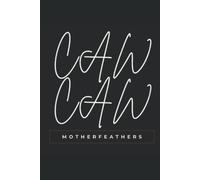 The Morrigan 'Caw Caw Motherfeathers': Black Hardcover Blank Journal, Dot Grid Notebook, Dotted Journal, Craft Notebook, Book of Shadows, Journaling Notebook and Witchcraft Workbook