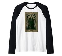 The Morrigan Tarot Card Celtic Goddess of War and Prophecy Raglan Baseball Tee
