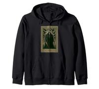 The Morrigan Tarot Card Celtic Goddess of War and Prophecy Zip Hoodie