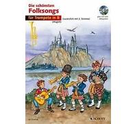 The most beautiful folk songs sheet music with CD 1-2 trumpets