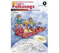 The most beautiful folk songs sheet music with online material sehr leicht b