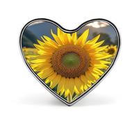 The Most Beautiful Sunflower Lapel Pin Exquisite Fashion Brooches Personalized Buttons Badge Novelty Unique Button Pins Cute Heart Shaped Pins Metal Buttons for Backpack Hat Bag Jacket
