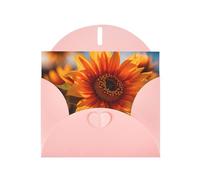 the most beautiful sunflower Print Blank Cards and Envelopes 5" x 6" for Wedding Birthday Invitations and All Occasions