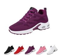 The Most Comfortable Orthopedic Shoes for Your Feet Women Walking Shoes with Arch Support Fashion Breathable Mesh Sneakers Orthopedic Air Cushion Mesh Breathable (Purple,5)