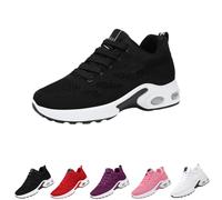The Most Comfortable Orthopedic Shoes for Your Feet Women Walking Shoes with Arch Support Fashion Breathable Mesh Sneakers Orthopedic Air Cushion Mesh Breathable (Black,6.5)