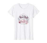 The Most High is My Shelter Psalm 91 Floral Jesus Christian T-Shirt
