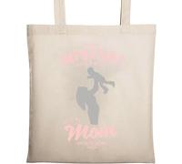 The Most Important People in My Life Call Me Mom Natural Ecological Cotton Tote Bag Beige