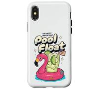 The Most Important Pool Float Patriotic Cocktail Case for iPhone X/XS