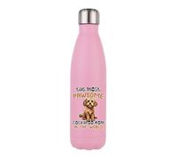The Most Paw-Some Cockapoo Mom - Gift for Dog Mom, 500 ML Double Walled Insulated Stainless Steel Bottle. (Matt Pink)