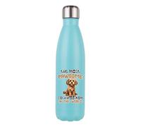The Most Paw-Some Cockapoo Mom - Gift for Dog Mom, 500 ML Double Walled Insulated Stainless Steel Bottle. (Matt Mint Green)