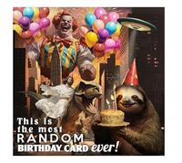 The Most Random Birthday Card Ever! Funny Birthday Cards for Him, For Her, Boyfriend, Dad, Brother, Weird Birthday Card, Cards for Men