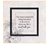 The Most Wonderful Thing Wood Plaque 6"x6"