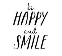 The Motivated Type Be Happy And Smile Men's T-Shirt - White - 5XL - White