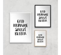 The Motivated Type Good Morning Snooze Button Giclee Art Print - A4 - Print Only