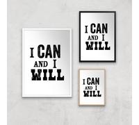 The Motivated Type I Can And I Will Letterpress Giclee Art Print - A2 - Print Only