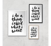 The Motivated Type I Do A Thing Called What I Want Giclee Art Print - A3 - Print Only