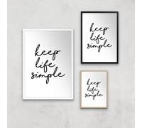 The Motivated Type Keep Life Simple Giclee Art Print - A3 - Print Only