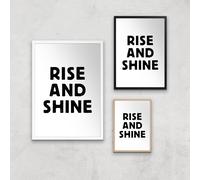 The Motivated Type Rise And Shine Letterpress Giclee Art Print - A2 - Print Only