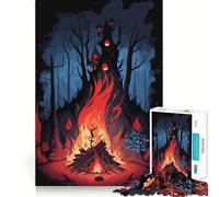 The Mountain Campfire 1000 Piece Jigsaw Puzzle for Teenagers Reason Skill Toy Stress Free Exact Cut Lovely Present (38x26cm)