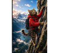 The Mountain Climbing Cat: A Stunning Mountain Adventure Hardcover Journal for Cat Lovers, Outdoor Enthusiasts, Nature Lovers, and Dreamers