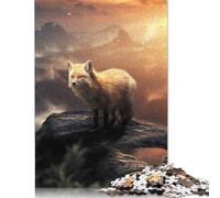 The Mountain Fox Butterfly Jigsaw Puzzles Puzzles for Adults Kids. 1000 Pieces Great Gifts Challenge Toy Educational Game Home Decoration for Adults& Kids Age 14 Years Up 1000pcs (75x50cm)