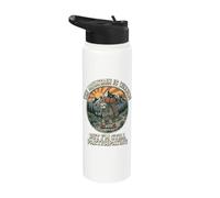 The Mountain is Winning But I'm Still Participating Stainless Steel Insulated Water Bottle