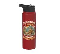 The Mountain is Winning But I'm Still Participating Stainless Steel Insulated Water Bottle