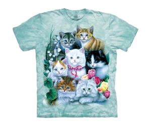 The Mountain Kittens Adult T-Shirt, Blue, Large