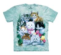 The Mountain Kittens Adult T-Shirt, Blue, XL