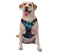 The mountain lion reflective Oxford unobstructed pet vest, easy to control handle, suitable for small, medium and large dogs