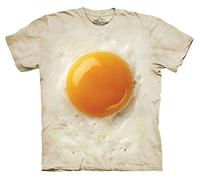The Mountain Men's Fried Egg T-Shirt, Medium,Ivory, Medium