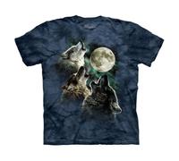 The Mountain Three Wolf Moon Adult Night Blue T-Shirt M