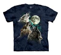 The Mountain Men's Three Wolf Moon Purple T-Shirt T-Shirt (Pack of 1)