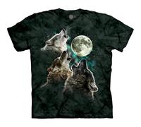 The Mountain Men's Three Wolf Moon Short Sleeve Tee, Dark Green, XL