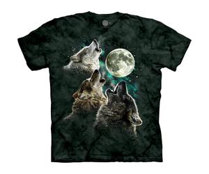The Mountain Men's Three Wolf Moon Short Sleeve Tee, Dark Green, XL