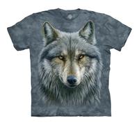 The Mountain Men's Warrior Wolf Short Sleeve T-Shirt T-Shirt (Pack of 1)
